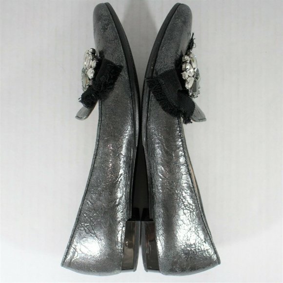 Miu Miu Jeweled Loafers Flats Made In Italy K238 - Picture 3 of 9